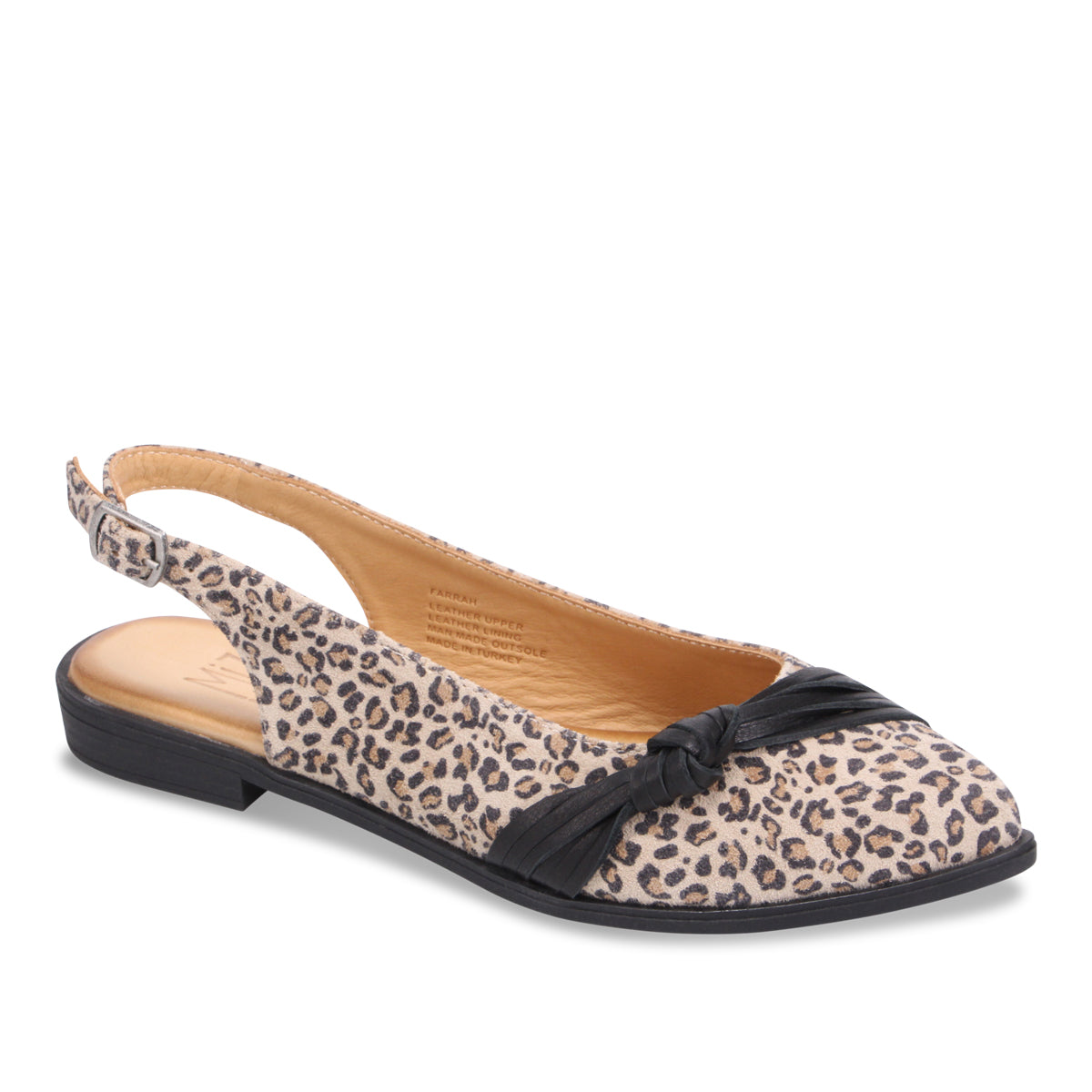 Farrah Leopard Slingback Flat