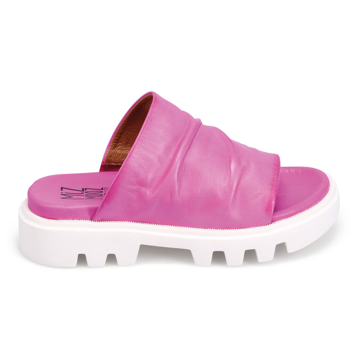 Sandalo Donna Wonders Fuchsia Love - Tacco Alto Largo In Pelle Patent - Punta Quadrata Con Cinturino Regolabile E Plantare MemoryGel (Taglia 40, Rosa Fuchsia)
